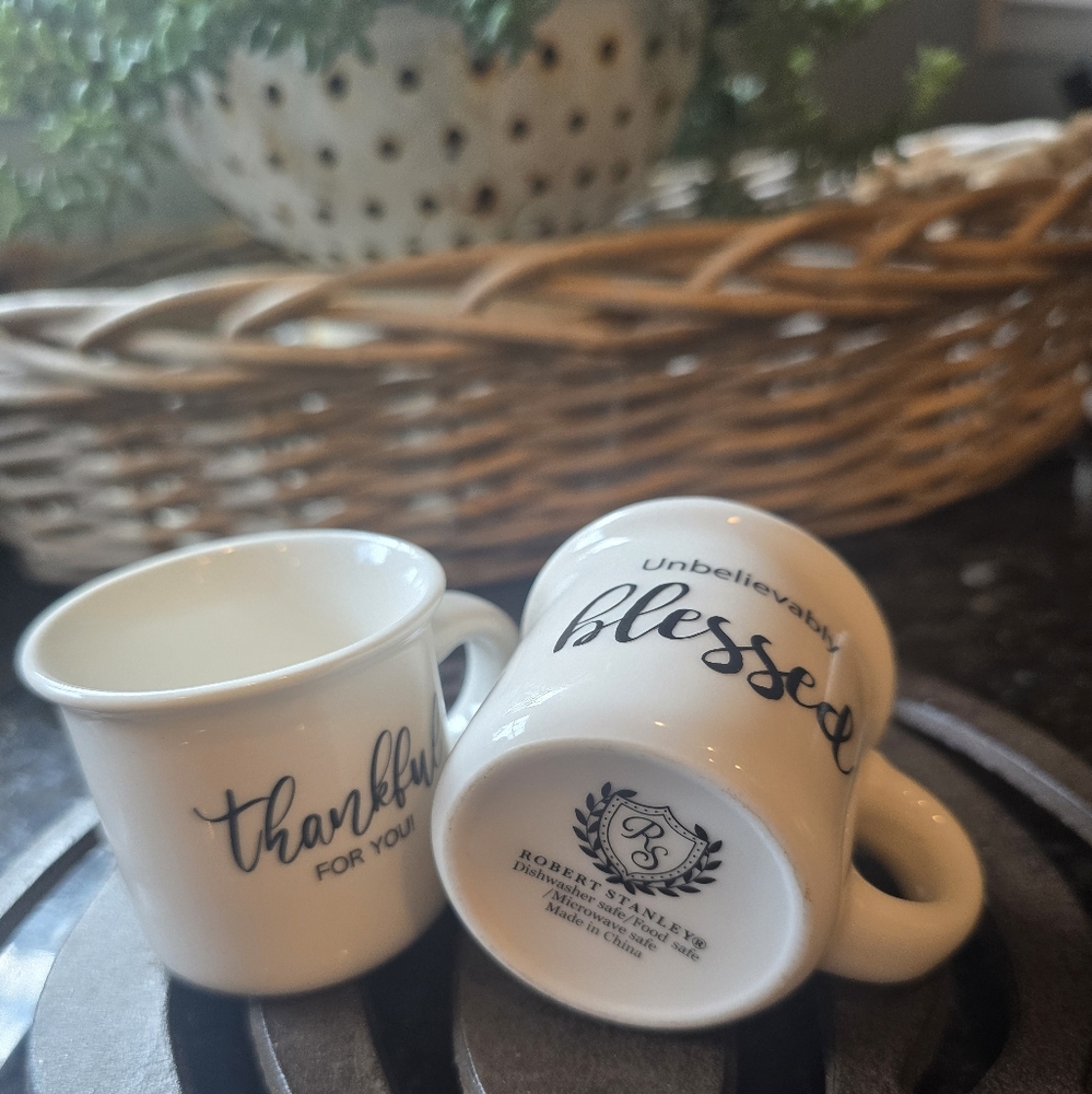 Mini White Espresso Mugs Motivational Robert Stanley